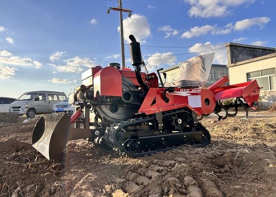 मल्टीफंक्शनल माइक्रो कल्टीवेटर 25HP रोटरी टिलर ट्रैक्टर कॉम्पैक्ट ट्रैक्टर ट्रेंचर
