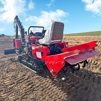 35 HP गार्डन मिनी क्रॉलर ट्रैक्टर HYCT-25D फ्रंट डोजर के साथ
