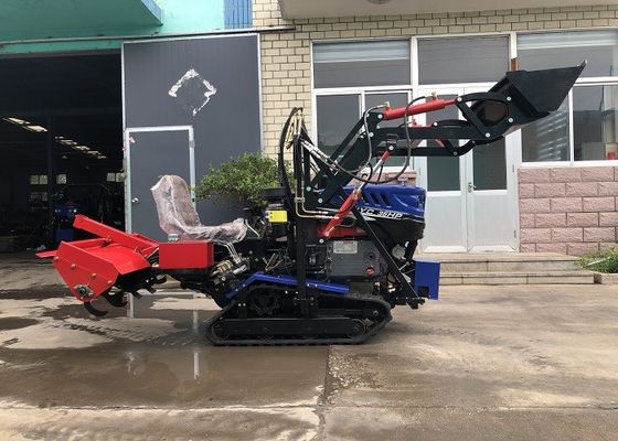 मिनी 35HP सूखी भूमि क्रॉलर ट्रैक्टर 760KG कृषि खेत उपकरण