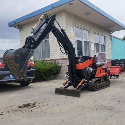 धान/सूखी भूमि डीजल मिनी क्रॉलर ट्रैक्टर 35HP 25HP डोजर ब्लेड के साथ