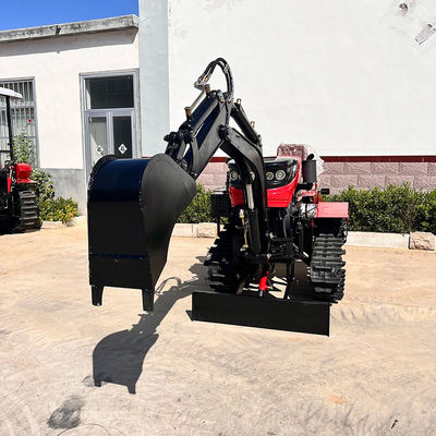 धान/सूखी भूमि डीजल मिनी क्रॉलर ट्रैक्टर 35HP 25HP डोजर ब्लेड के साथ