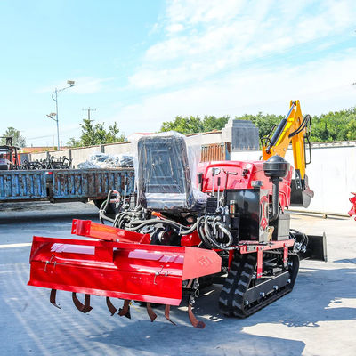 निर्माता 25HP 35HP मिनी क्रॉलर ट्रैक्टर धान सूखी भूमि डीजल कॉम्पैक्ट मिनी फार्म ट्रैक्टर