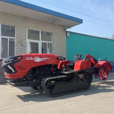 मिनी 50HP क्रॉलर ट्रैक्टर फ्रंट लोडर/बैकहो के साथ कृषि उपकरण