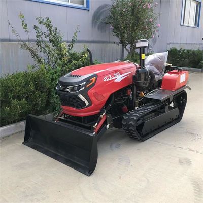 कृषि 50HP सूखी भूमि क्रॉलर ट्रैक्टर, गियर ड्राइव गार्डन ट्रैक्टर खेतों के लिए Mulcher