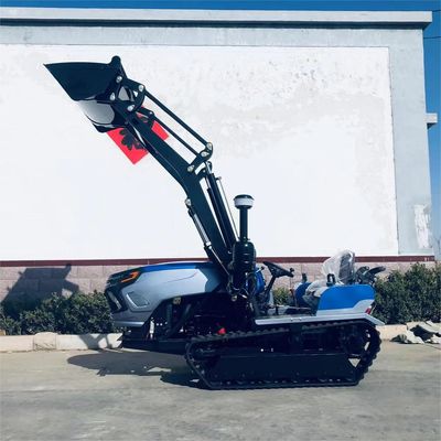 गार्डन क्रॉलर ट्रैक ट्रैक्टर 50HP 60HP लोडर के साथ छोटे खेत क्रॉलर ट्रैक्टर