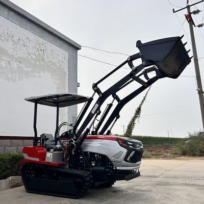 गार्डन क्रॉलर ट्रैक ट्रैक्टर 50HP 60HP लोडर के साथ छोटे खेत क्रॉलर ट्रैक्टर