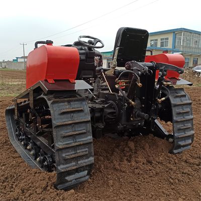 कृषि 80HP क्रॉलर ट्रैक्टर पूर्ण स्वचालित मिनी कल्चर बुलडोजर
