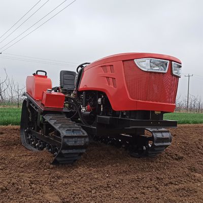 पूर्ण स्वचालित मिनी क्रॉलर ट्रैक्टर 80HP रोटरी मिनी कल्चर