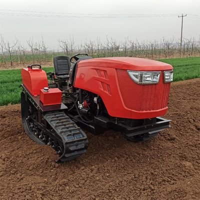 पूर्ण स्वचालित मिनी क्रॉलर ट्रैक्टर 80HP रोटरी मिनी कल्चर