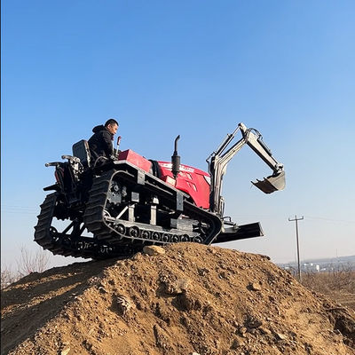 मिनी एग्रीकल्चरल क्रॉलर ट्रैक्टर 80HP मल्टीफंक्शन ट्रैकड कॉम्पैक्ट ट्रैक्टर