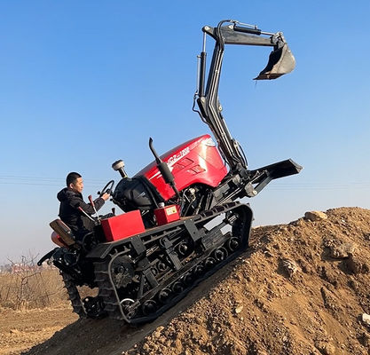 मिनी एग्रीकल्चरल क्रॉलर ट्रैक्टर 80HP मल्टीफंक्शन ट्रैकड कॉम्पैक्ट ट्रैक्टर