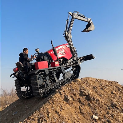 ऑर्चर्ड फार्म गार्डन डीजल इंजन ट्रैक्टर के साथ लॉन कटर खुदाई फार्म मशीनरी