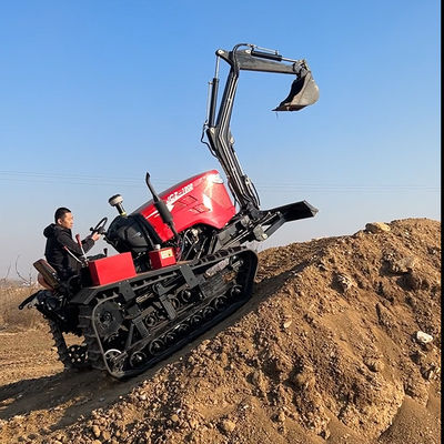 मिनी एग्रीकल्चरल क्रॉलर ट्रैक्टर 80HP मल्टीफंक्शन ट्रैकड कॉम्पैक्ट ट्रैक्टर