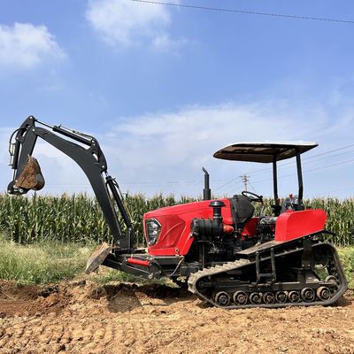 80HP क्रॉलर कल्विटेटर मिनी गार्डन ट्रैक्टर