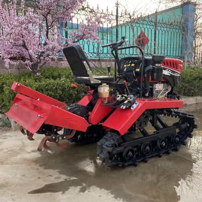 कृषि मशीनरी उपकरण 35HP डीजल कृषि चलने वाला ट्रैक्टर रोटरी टिलिंग मशीन के साथ