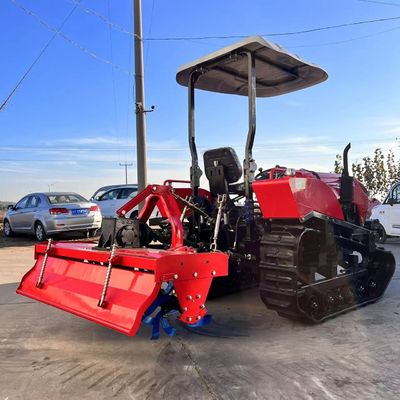 मिनी 50HP पैडी फील्ड क्रॉलर ट्रैक्टर इंजन गियरबॉक्स के साथ CE प्रमाणित
