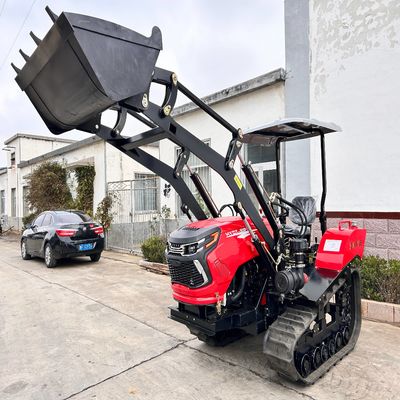 मिनी 50HP पैडी फील्ड क्रॉलर ट्रैक्टर इंजन गियरबॉक्स के साथ CE प्रमाणित