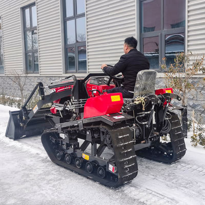फ्रंट लोडर के साथ कॉम्पैक्ट 50HP रैडी फील्ड क्रॉलर ट्रैक्टर
