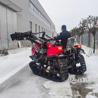 फ्रंट लोडर के साथ कॉम्पैक्ट 50HP रैडी फील्ड क्रॉलर ट्रैक्टर